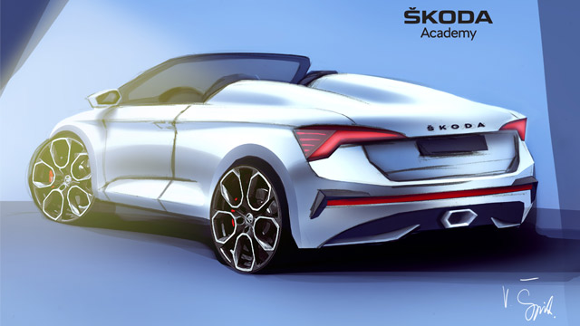 Sedmi ŠKODA studentski koncept automobil: Studenti rade na Spider varijanti modela Škoda Scala