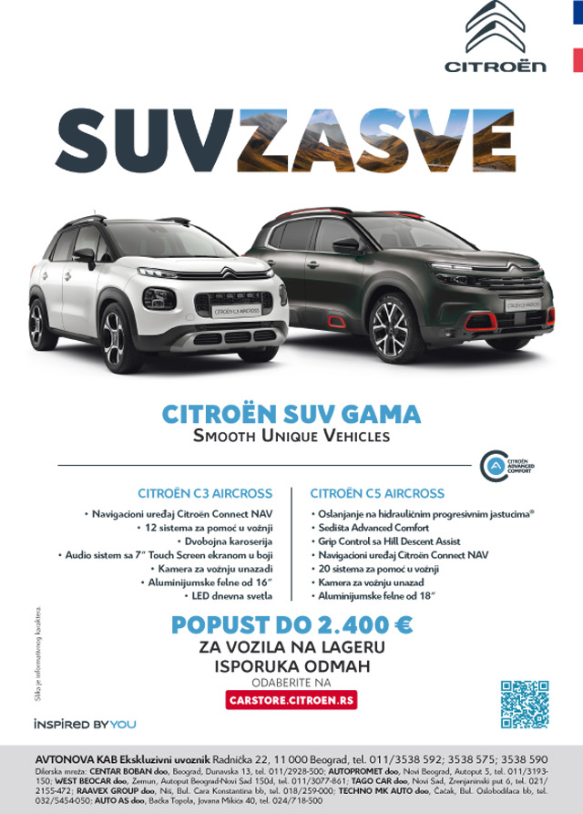 Citroen SUV modeli samo za najbrže - popusti do 2.400 evra