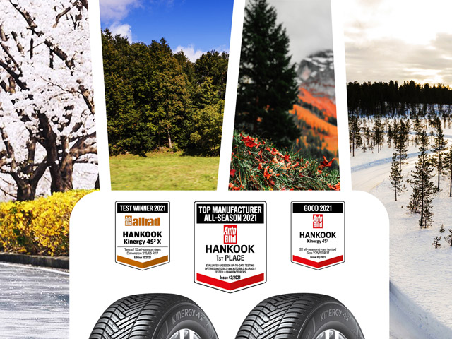 Časopis Auto Bild proglasio Hankook proizvođačem godine za 2021. u kategoriji pneumatika za sve sezone