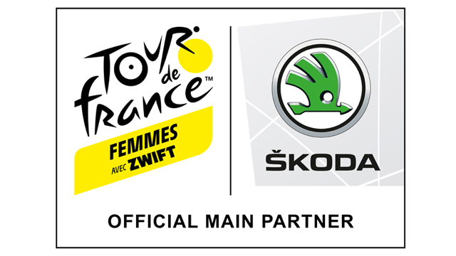 Škoda Auto po prvi put glavni partner Tour de France Femmes avec ZWIFT