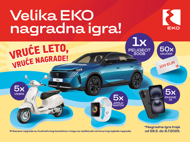 Velika EKO nagradna igra - Vruće leto, vruće nagrade!