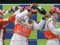 Formula 1 - Massa, Hamilton, Alonso podium