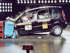 Euro NCAP  - pet zvezdica za Škodu Roomster