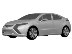 Opel Ampera - prve zvanične skice