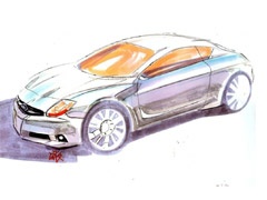 Subaru Coupe - prve skice