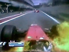 F1 Video: Kimi Raikkonen u plamenu u pit stopu