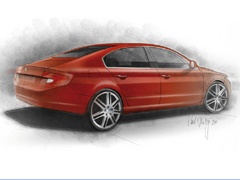 Škoda Superb Fastback - prve skice + VIDEO