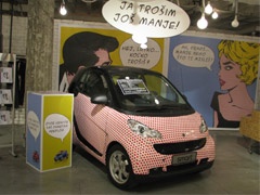 smart fortwo- kreativna interakcija u Supermarketu