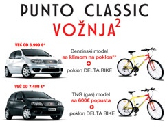 Delta Automoto: Fiat Punto Classic - vožnja na kvadrat