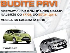 Grand Motors: ponuda  Ford vozila sa lagera iz 2010. godine