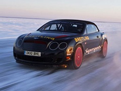 Najbrža vožnja na ledu: Bentley + Kankkunen = 330 km/h