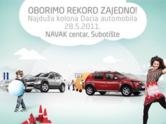 Dacia Srbija obara rekorde: Najduža kolona Dacia automobila!
