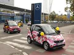 Specijalno dizajnirani smartovi na ulicama Beograda