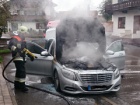 Nekoliko dana stara Mercedes-Benz S-Klasa izgorela u požaru + FOTO
