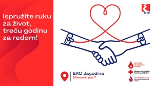 EKO Serbia treću godinu zaredom organizuje akciju davanja krvi u Jagodini - Ispružite ruku za život
